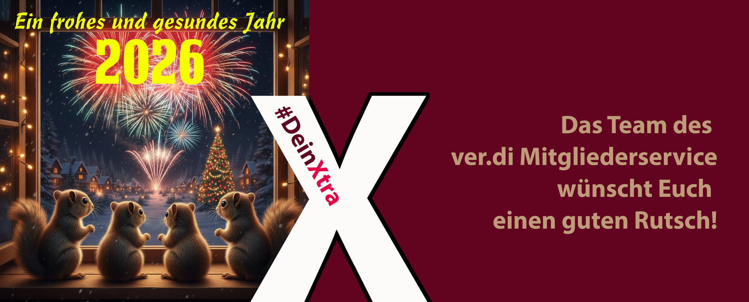 En frohes und gesundes Jahr 2026! Bildnachweis: KI