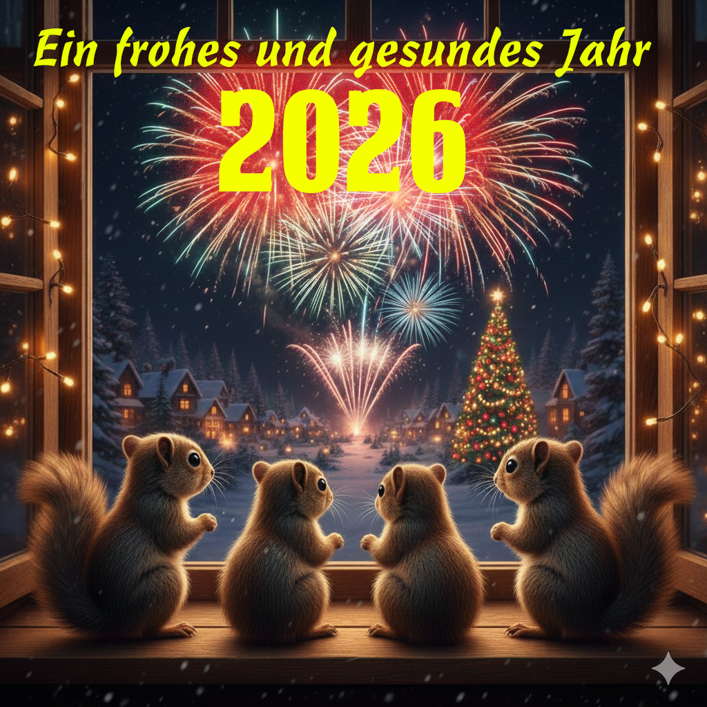 En frohes und gesundes Jahr 2026! Bildnachweis: KI